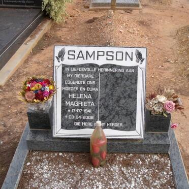 SAMPSON Helena Magrieta 1941-2006