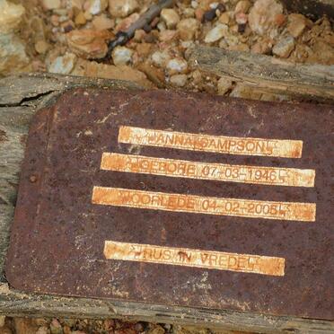 SAMPSON Anna 1946-2005