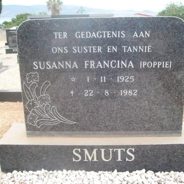 SMUTS Susanna Francina 1925-1982
