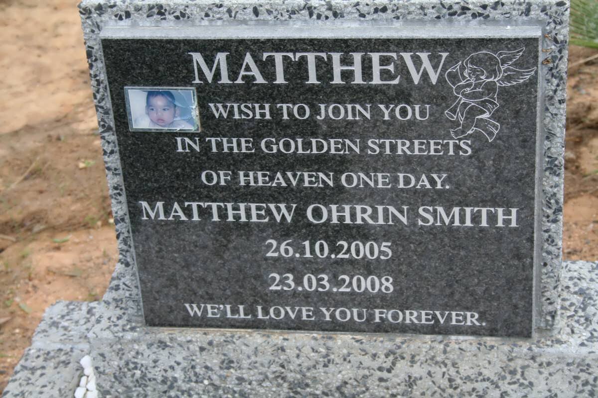 SMITH Matthew Ohrin 2005-2008