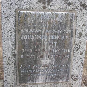 TOIT Johannes Hendrik, du 1911-1930