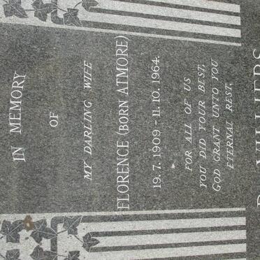 VILLIERS Florence, de nee ATMORE 1909-1964