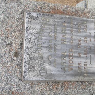 VISSER Anna Maria nee ROSSOUW 1837-1925