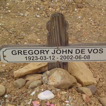 VOS Gregory John, de 1923-2002