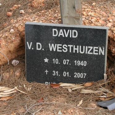 WESTHUIZEN David v.d. 1940-2007