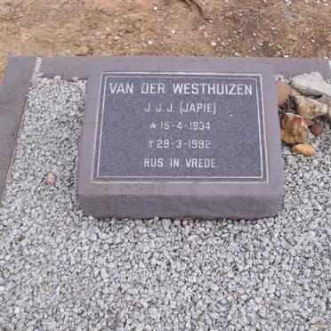 WESTHUIZEN J.J.J., van der 1934-1992