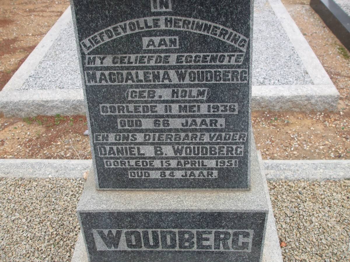 WOUDBERG Daniel B. -1951 &amp; Magdalena HOLM -1936