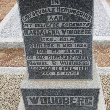 WOUDBERG Daniel B. -1951 &amp; Magdalena HOLM -1936