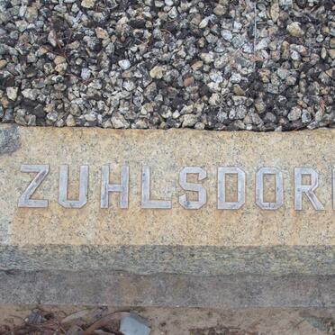 ZUHLSDORFF ? 1867-1934 &amp; ? 1874-1936