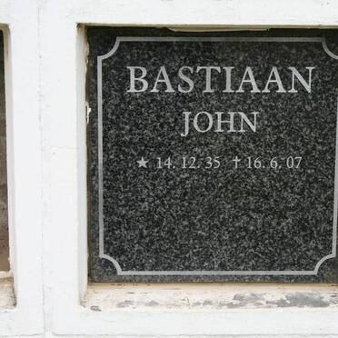BASTIAAN John 1935-2007