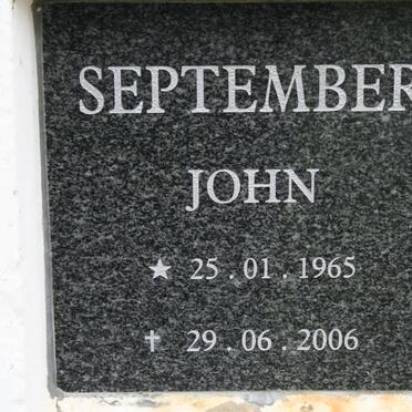 SEPTEMBER John 1965-2006