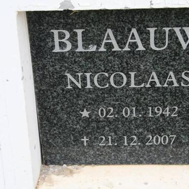 BLAAUW Nicolaas 1942-2007