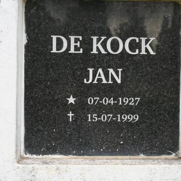 KOCK Jan, de 1927-1999