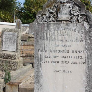 BONZET Dirk Antonius 1882-1921