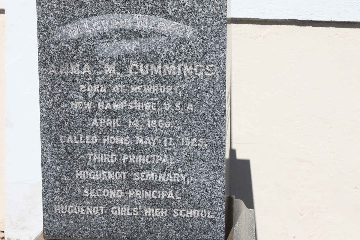 CUMMINGS Anna M. 1860-1925