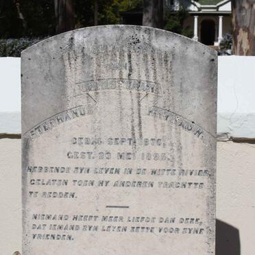 KRYNAUW Stephanus Christiaan 1876-1895