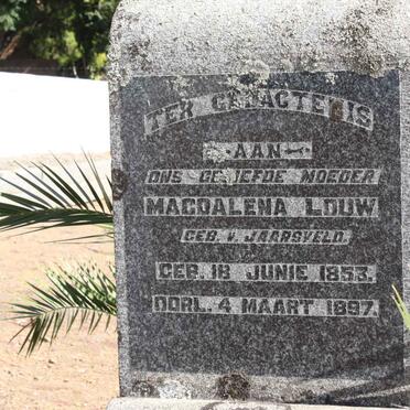LOUW Magdalena nee VAN JAARSVELD 1853-1897