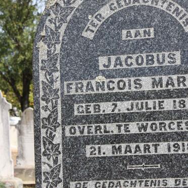 MARAIS Jacobus Francois 1830-1918