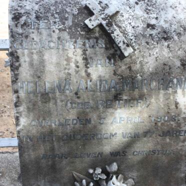 MARCHAND Helena Alida nee RETIEF -1908