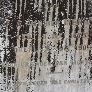 MERWE P.A., van der 1875-1902