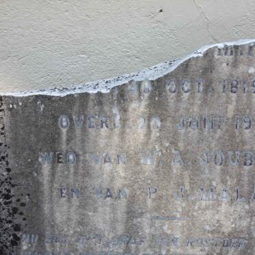 MALAN Anna Johanna, formerly JOUBERT nee MINNAAR 1815-1900