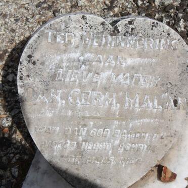 MALAN Daniel Gerhardus 1845-1925 &amp; Elizabeth Johanna 1848-1926 