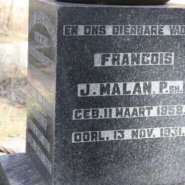 MALAN Francois J. 1858-1931