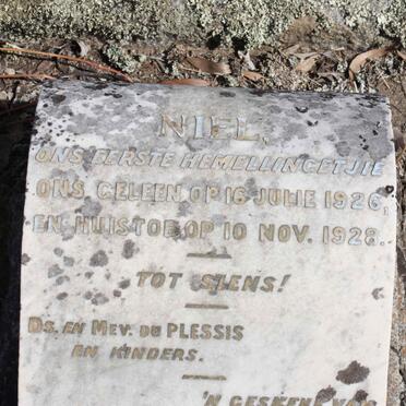 PLESSIS Niel, du 1926-1926