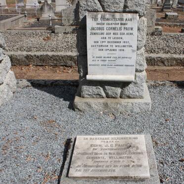 PAUW Jacobus Cornelis 1837-1918