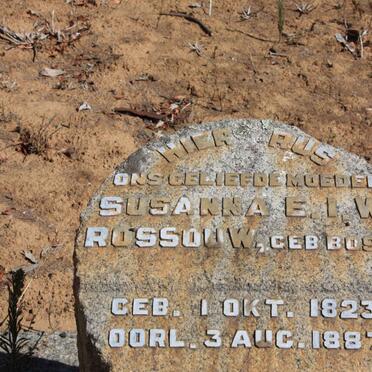 ROSSOUW Susanna E.I.W. nee BOSCH 1823-1887