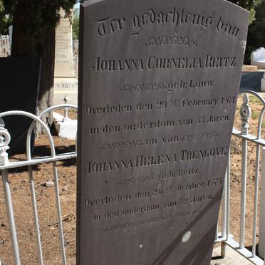 REITZ Johanna Cornelia nee LOUW -1864 :: TRENGOVE Johanna Helena nee REITZ -1875