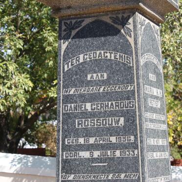 ROSSOUW Daniel Gerhardus 1856-1933