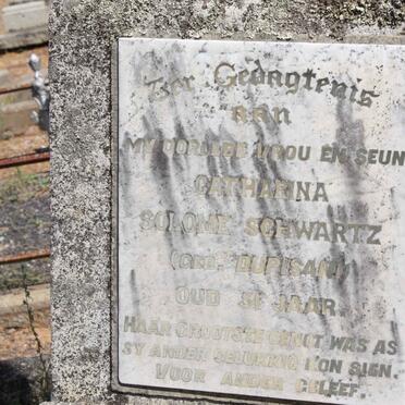 SCHWARTZ Francois Jacobus 1886-1901 :: SCHWARTZ Catharina Solome nee DUPISANI 