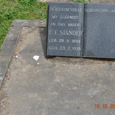 STANDER C.E. 1894-1978