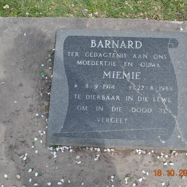 BARNARD Miemie 1914-1988
