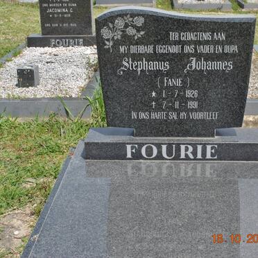 FOURIE Stephanus Johannes 1926-1991