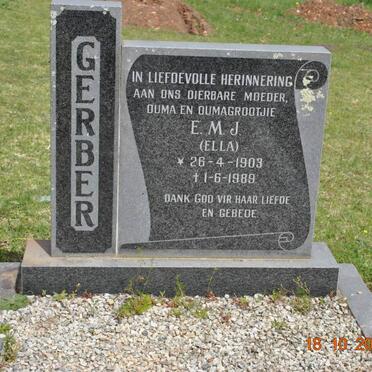 GERBER E.M.J. 1903-1989