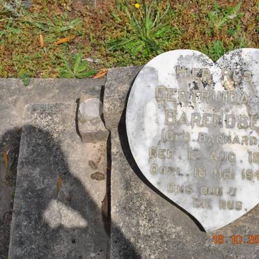 BARENDSE Gertruida E. nee BARNARD 1871-1949