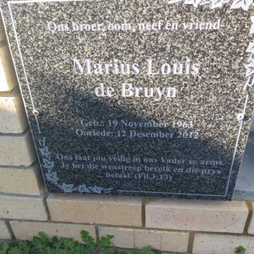 BRUYN Marius Louis, de 1963-2012