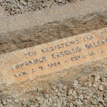 BLEEKER Johannes Carolus 1904-1942