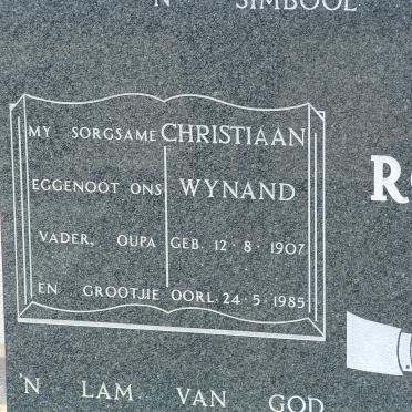 ROUX Christiaan Wynand, le 1907-1985