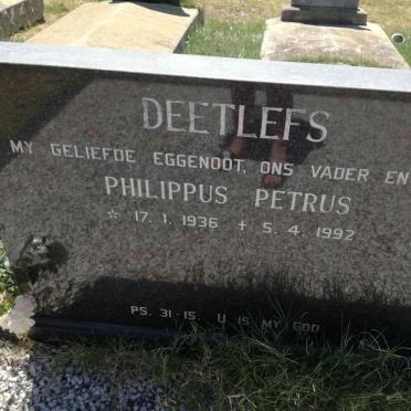 DEETLEFS Philippus Petrus 1936-1992