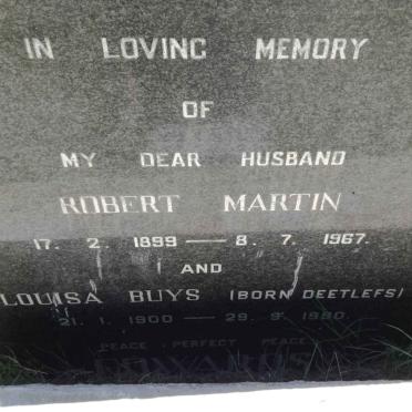 EDWARDS Robert Martin 1899-1967 &amp; Louisa Buys DEETLEFS 1900-1990