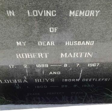 EDWARDS Robert Martin 1899-1967 &amp; Louisa Buys DEETLEFS 1900-1990