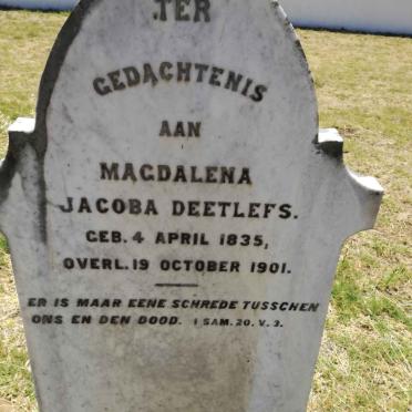 DEETLEFS Magdalena Jacoba 1835-1901