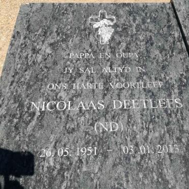 TOIT Nicolaas Deetlefs, du 1951-2013 &amp; Maria Susanna DE WET 1954-2004