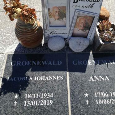 GROENEWALD Jacobus Johannes 1934-2019 &amp; Anna 1936-2015