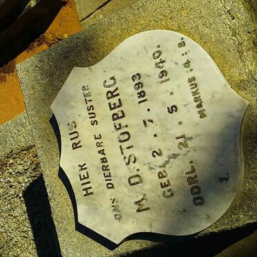 STOFBERG M.D. 1893-1940
