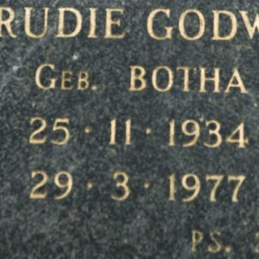 GODWIN Trudie nee BOTHA 1934-1977