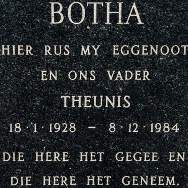 BOTHA Theunis 1928-1984